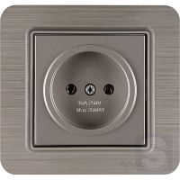 Розетка без заземлення 16A/220V Arvia Electric Lavin Мідь (21 28 4000 215)